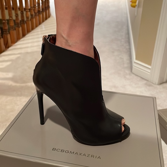 BCBG Black Leather Booties - Picture 11 of 12